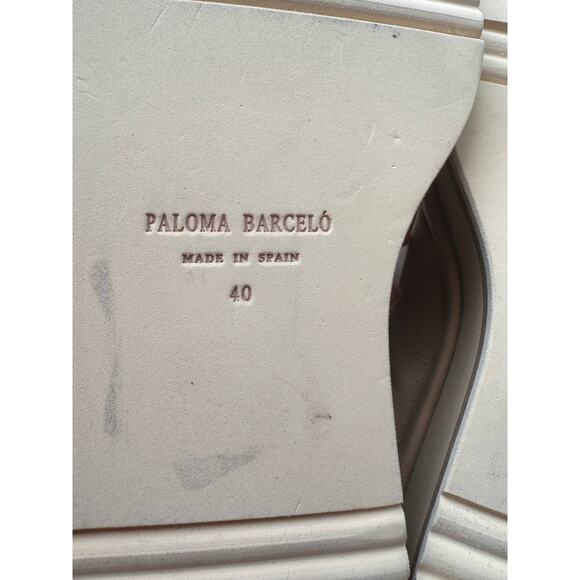 Paloma Barcelo beige Madidi slingback wedge sandals size 40/ US 9.5 - Picture 12 of 14